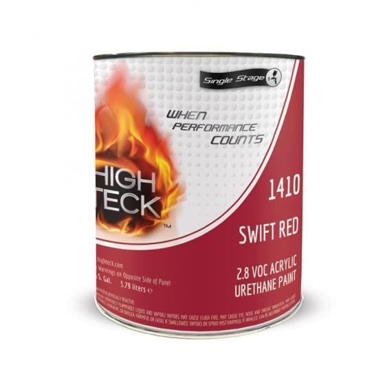 High Teck 1410 Swift Red Single Stage Paint, 1 Gallon - High Teck Automotive Paint