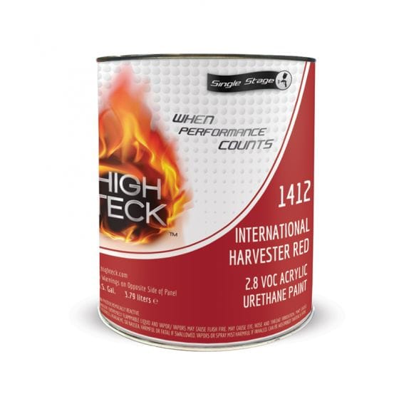 High Teck 1412 International Harvester Red Single Stage Paint, 1 Gallon - High Teck Automotive Paint