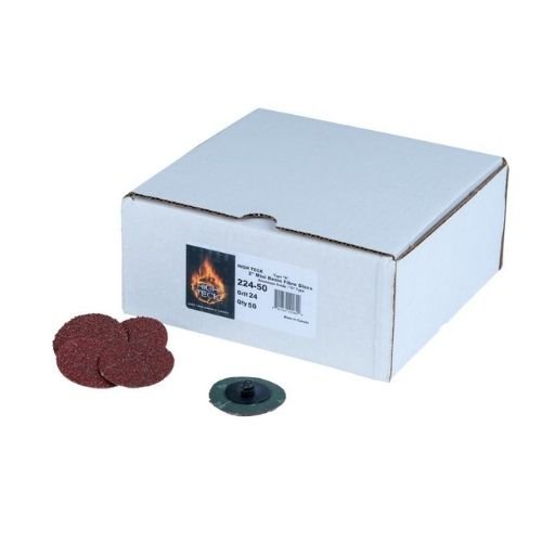 High Teck 2" 24 Grit Quick Change Sanding Discs, 50 pcs - High Teck Sandpaper