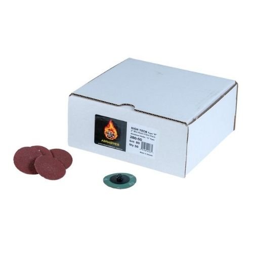 High Teck 2" 80 Grit Quick Change Sanding Discs, 50 pcs - High Teck Sandpaper