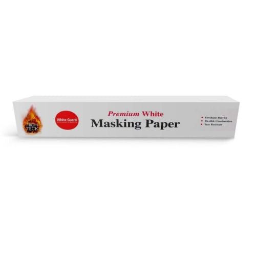 High Teck 36 in x 750 ft White Guard Waterborne Masking Paper, 24 Lb - High Teck Masking Tape & Paper
