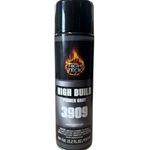 High Teck 3909 High Build Lacquer Primer Gray, 15 oz Aerosol - High Teck Aerosols