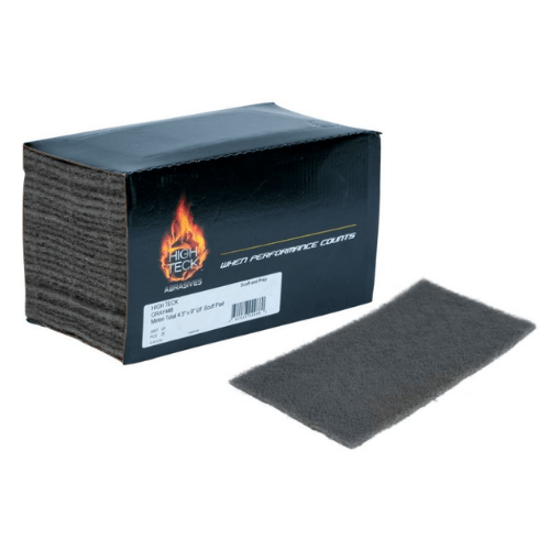 High Teck 4.5 in x 9 in Thin Gray Scuff Pad, Ultra Fine Grit, 20 pc - High Teck Sandpaper