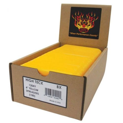 High Teck 4 in Yellow Spreaders, 100 pc - High Teck Body Fillers