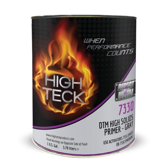 High Teck 7330 Gray DTM 2K High Solids Primer, Gallon 4:1 Mix - High Teck Primers