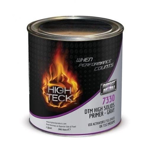 High Teck 7330 Gray DTM High Solids Primer, Quart 4:1 Mix - High Teck Primers