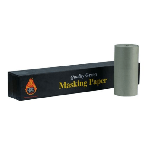 High Teck 12 in x 750 ft Green Masking Paper, 28 lb Basis Weight - High Teck Masking Tape & Paper