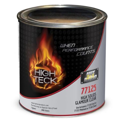 High Teck 77125 2:1 High Solids Glamour Clear Coat, Qt - High Teck Clear Coat