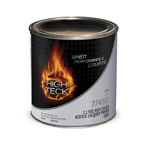 High Teck 77400 Gray Lacquer Primer Surfacer, Qt - High Teck Primers