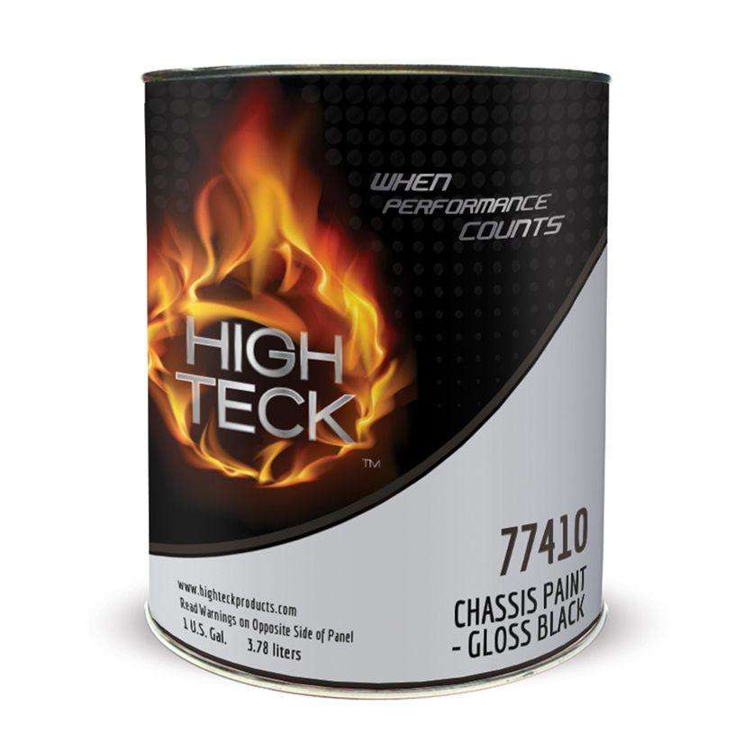 High Teck 77410 Gloss Black Chassis Paint, Gallon - High Teck Automotive Paint