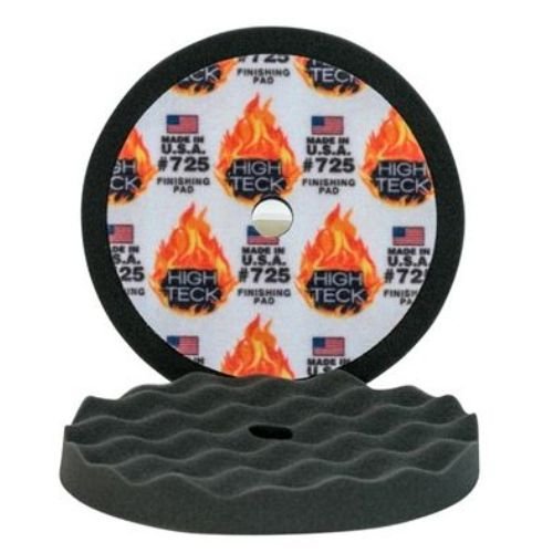 High Teck 8 Inch Diameter Black Foam Finishing Pad, 2 pcs - High Teck Compound/Polish