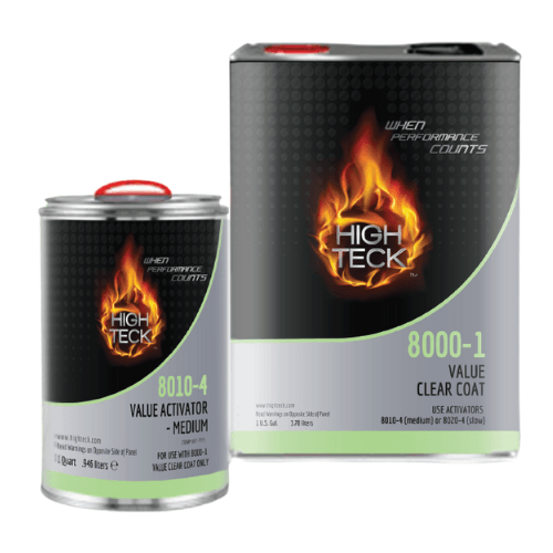 High Teck 8000-1 Gallon Value Clearcoat + 8010 Med Activator Kit - High Teck Clear Coat