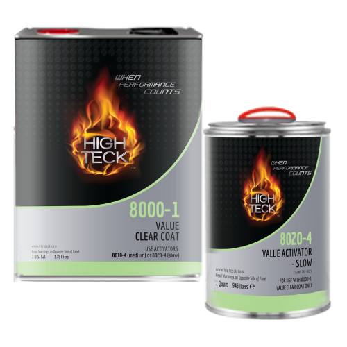 High Teck 8000 Gallon Value Clearcoat + Slow Activator Kit - High Teck Clear Coat