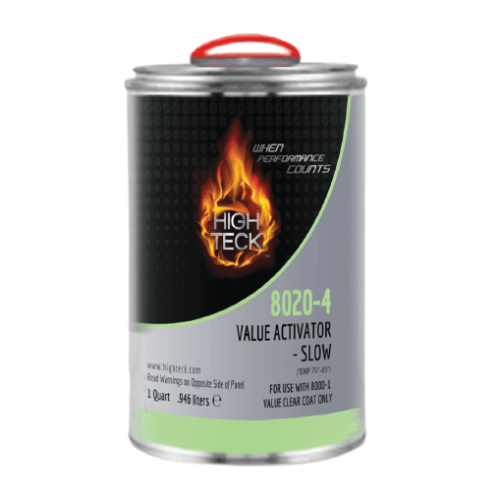 High Teck 8020 Slow Activator for use with 8000 Value Clearcoat, Qt - High Teck Paint Activators