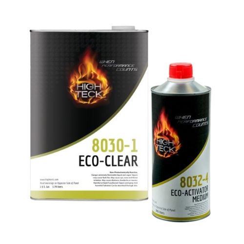 High Teck 8030 Gallon Eco-Clear + 8032 Medium Activator Kit - High Teck Clear Coat