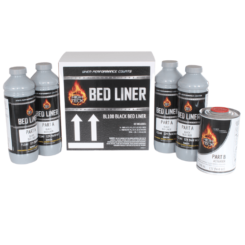 High Teck BL100 National Rule Truck Bed Liner Kit, 1 gal, Black - High Teck Truck Bed Liners