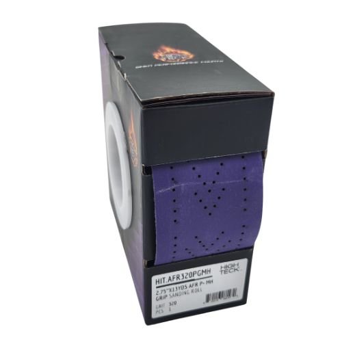 High Teck Grip Multi-Hole Purple Ceramic Sanding Roll | 2.75"x39' - High Teck Sandpaper