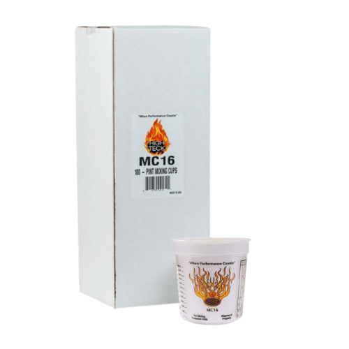 High Teck MC16 Pint Mixing Cups, Box of 100 - High Teck Paint Gun Cups & Liners