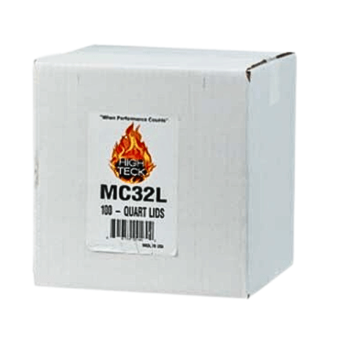 High Teck MC32L Quart Mixing Cup Lids, Qty: 100/Box - High Teck Paint Gun Cups & Liners
