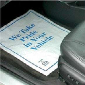 High Teck Self-Adhering Plastic Floor Mats, 250 pc - High Teck Masking Tape & Paper