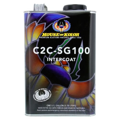 HOUSE OF KOLOR C2C-SG100 Intercoat Clearcoat, 1 gal, 2:1 Mixing - House of Kolor Clear Coat