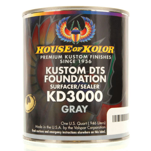 HOUSE OF KOLOR KD3000 Gray DTS Primer Surfacer/Sealer, Qt - House of Kolor Primers