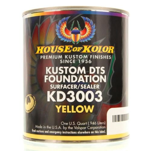 HOUSE OF KOLOR KD3003 Yellow DTS Primer Surfacer/Sealer, Qt - House of Kolor Primers