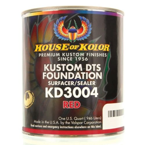 HOUSE OF KOLOR KD3004 Red DTS Primer Surfacer/Sealer, Qt - House of Kolor Primers