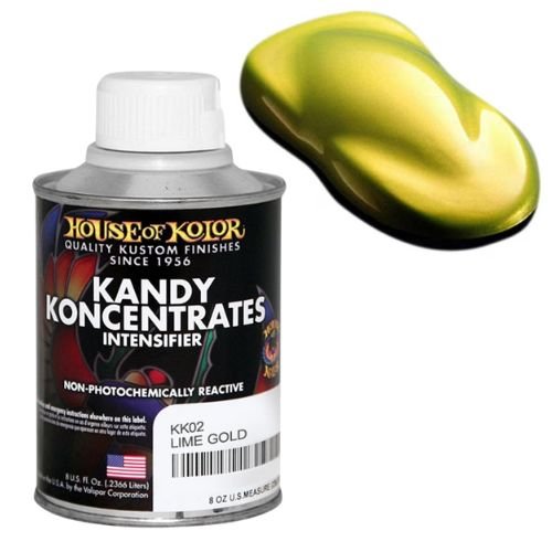 House of Kolor KK02 Lime Gold Kandy Koncentrate Basecoat, 8 oz - House of Kolor Automotive Paint