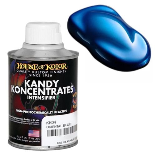House of Kolor KK04 Oriental Blue Kandy Koncentrate Basecoat, 8 oz - House of Kolor Automotive Paint