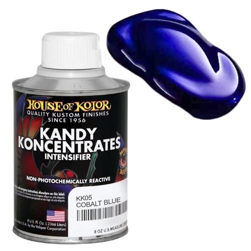 House of Kolor KK05 Cobalt Blue Kandy Koncentrate Basecoat, 8 oz - House of Kolor Automotive Paint