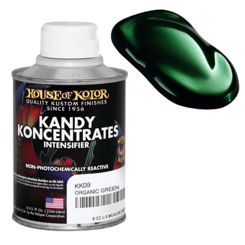 House of Kolor KK09 Organic Green Kandy Koncentrate Basecoat, 8 oz - House of Kolor Automotive Paint