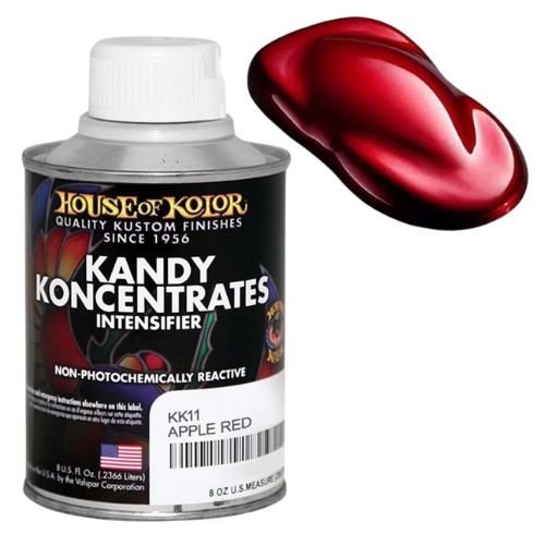 House of Kolor KK11 Apple Red Kandy Koncentrate Basecoat, 8 oz - House of Kolor Automotive Paint
