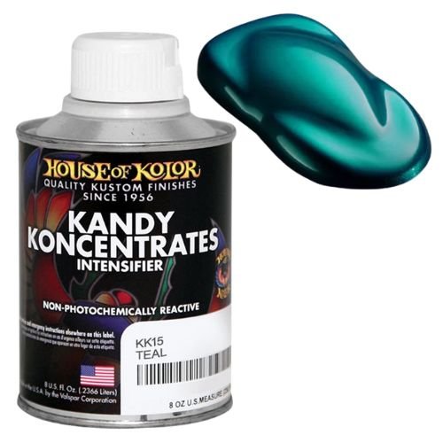 House of Kolor KK15 Teal Kandy Koncentrate Basecoat, 8 oz - House of Kolor Automotive Paint