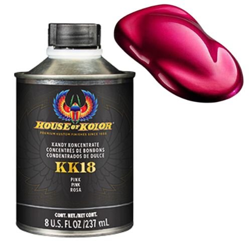 House of Kolor KK18 Pink Kandy Koncentrate Basecoat, 8 oz - House of Kolor Automotive Paint