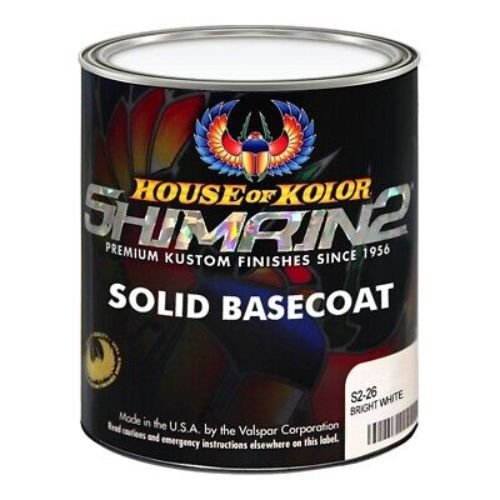 HOUSE OF KOLOR S2-26 White Universal Basecoat, Gal - House of Kolor Automotive Paint