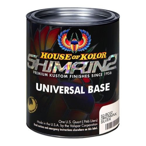 HOUSE OF KOLOR S2-BC02 Orion Silvermax Basecoat, Qt - House of Kolor Automotive Paint