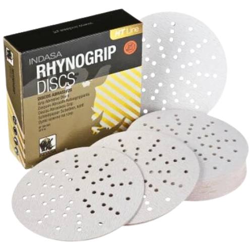 Indasa Rhynogrip HT 6 in 600 Grit Ultravent Sanding Discs, 50 pc - Indasa Sandpaper