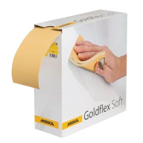 Mirka Goldflex-Soft 800 Grit 4.5 x 5 in Hand Sanding Pads, Roll of 200 - Mirka Sandpaper