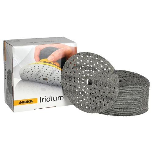 Mirka Iridium 800 Grit 6 in Grip-On Sanding Disc, Box of 50 - Mirka Sandpaper