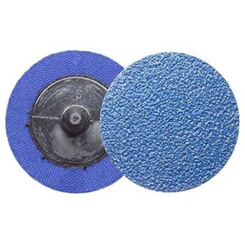 Norton BlueFire 3" 24 Grit Quick Change Sanding Disc, Box of 25 - Norton Sandpaper