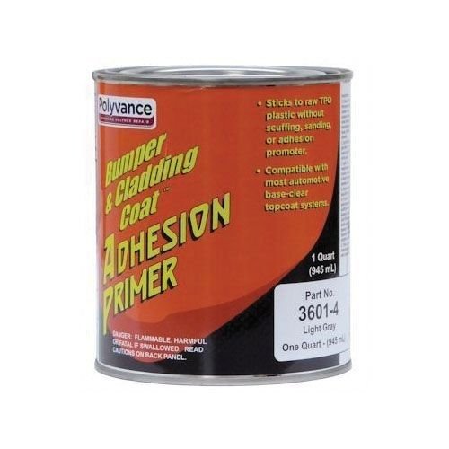 Polyvance Bumper & Cladding Coat™ 3601-4 Light Gray Adhesion Primer, 1 Quart - Polyvance Primers