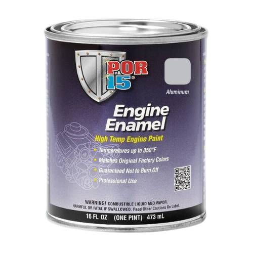 POR-15 42008 Pint Aluminum High Temp Engine Enamel - POR-15 Automotive Paint
