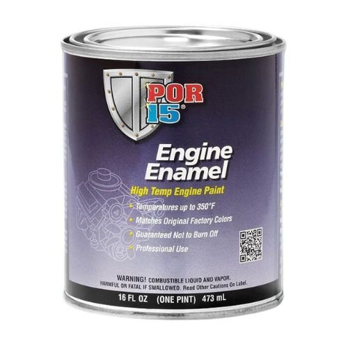POR-15 42038 Pint Black High Temp Engine Enamel - POR-15 Automotive Paint