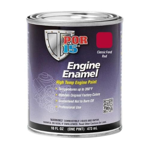 POR-15 42098 Pint Classic Ford Red High Temp Engine Enamel - POR-15 Automotive Paint