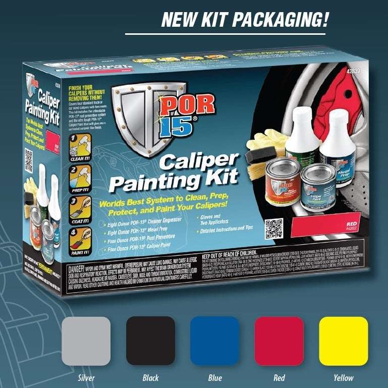 POR-15® 3 Step Caliper Painting Kit, Gloss - POR-15 Automotive Paint