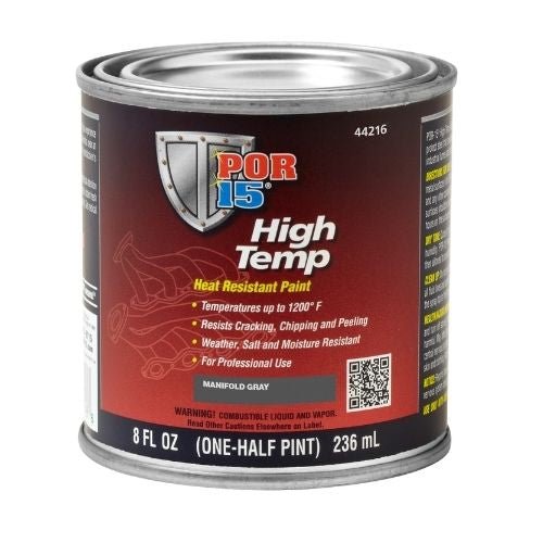 POR-15® 44216 Manifold Gray High Temperature Paint, 8 oz - POR-15 Automotive Paint