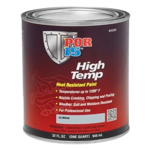 POR-15® 44304 Quart Aluminum High Temperature Paint - POR-15 Automotive Paint