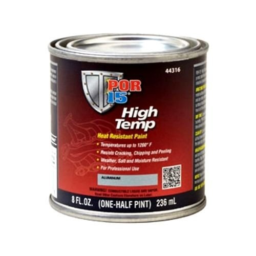 POR-15® 44316 Aluminum High Temperature Paint, 8 oz - POR-15 Automotive Paint