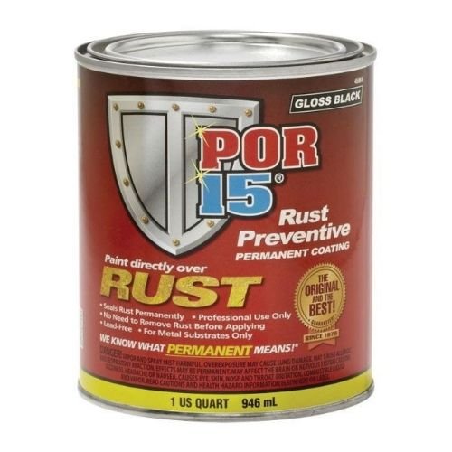 POR-15® 45004 Quart Gloss Black Rust Preventive Coating - POR-15 Automotive Paint
